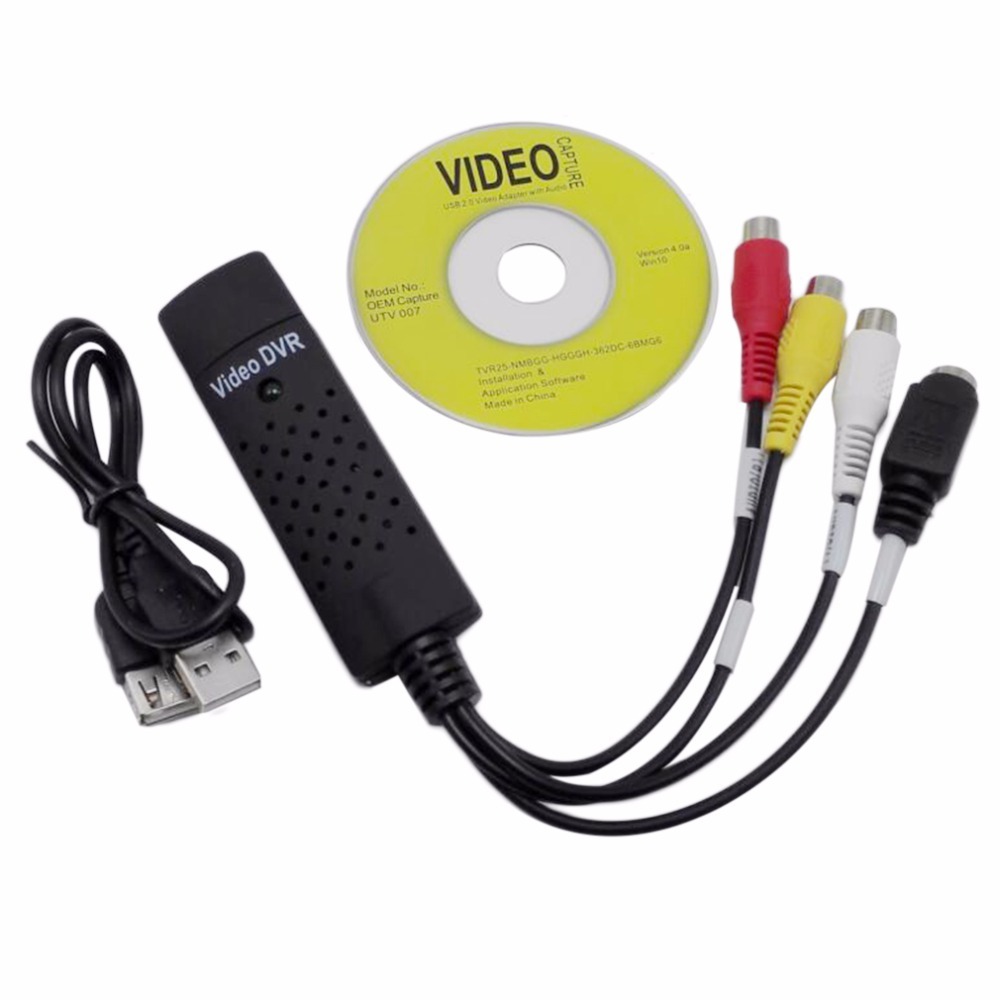 EasyCAP USB Video Capture Card Adapter TV DVD VHS Captura de v deo Card  Audio AV for Computer/CCTV Camera USB 2.0 EasyCAP - Price history & Review