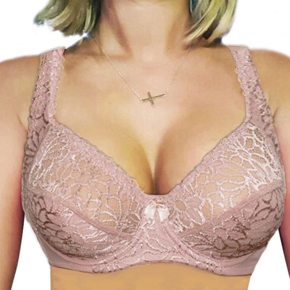 Hot Full cup thin underwear small bra plus size wireless adjustable lace  Women's bra breast cover B C D cup Large size Lace Bras - Price history &  Review