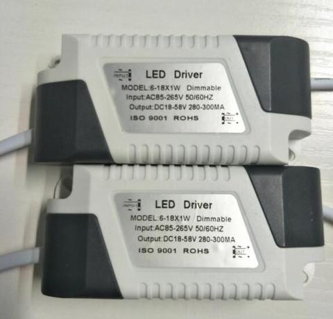 (6-18) x 1W 6W 10W 12W 18W Constant Current Dimming Dimmable LED Driver DC12V-50V 300mA For High Power LED Light ► Photo 1/4