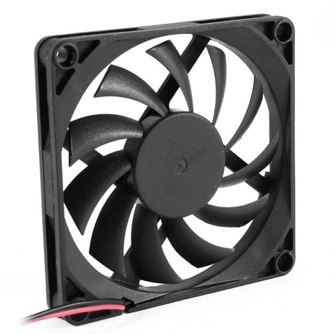 YOC Hot 80mm 2 Pin Connector Cooling Fan for Computer Case CPU Cooler Radiator ► Photo 1/6