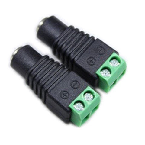 10/20/50/100pcs /lot Led Strip DC Connector, Female Connector DC 12V power adapter   to led single color strip ► Photo 1/6