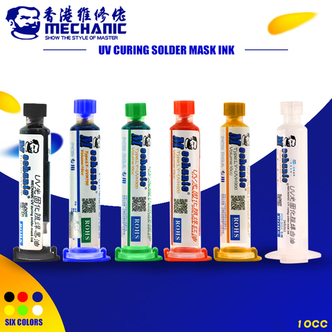 MECHANIC UV Curing Solder Mask Ink PCB BGA Paint Prevent Corrosive Arcing Soldering Paste Flux Cream Welding Fluxes Oil ► Photo 1/1