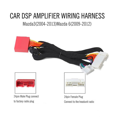 Car DSP Amplifier wiring harness cable socket for  Mazda 3/6 ► Photo 1/3