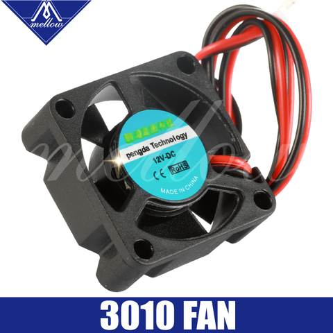 12V/24V V6/V5 radiator 3010 fan 30*30*10mm 3010s DC small fan cooling extruder 2-wire 3d printer accessories part ► Photo 1/6