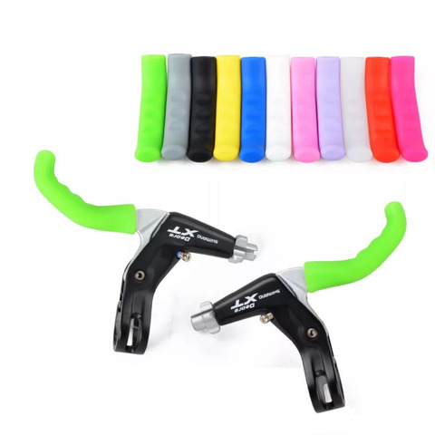 Silicone Gel Universal Type Brake Handle Lever Protection Cover Protector Sleeve for Mountain Road Bike Fixed Gear ► Photo 1/6