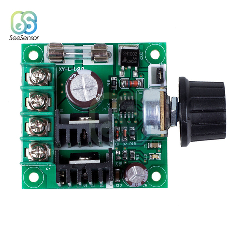 12V-40V 10A Auto PWM DC Motor Speed Controller Regulator Governor with Knob Switch 400W Adjustable Speed Regulator Dimmer Module ► Photo 1/1