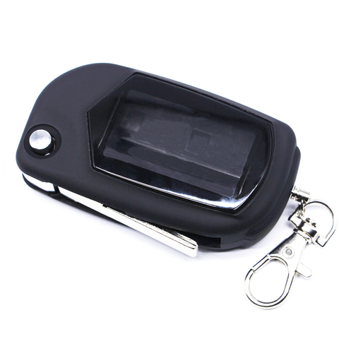 Case Keychain A91 Uncut Blade Fob Case Cover For Two Way Car Alarm System Starline  A91 A61 B9 B6 Lcd Flip Remote Controller ► Photo 1/4