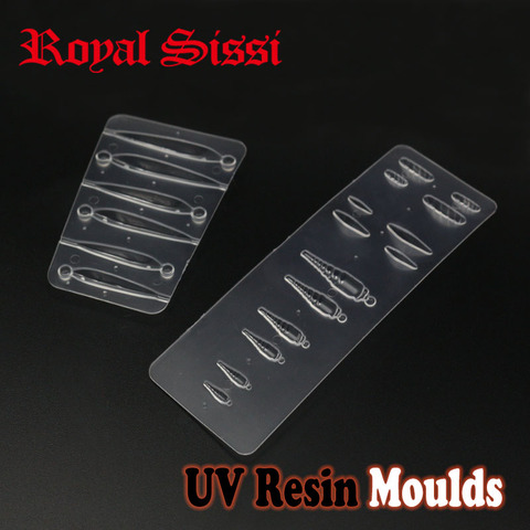 Royal Sissi 1combo of Fly Tying UV Resin Moulds Shrimp Nymph& minnow fish shape moulds assorted UV resin shape fly tying tools ► Photo 1/6