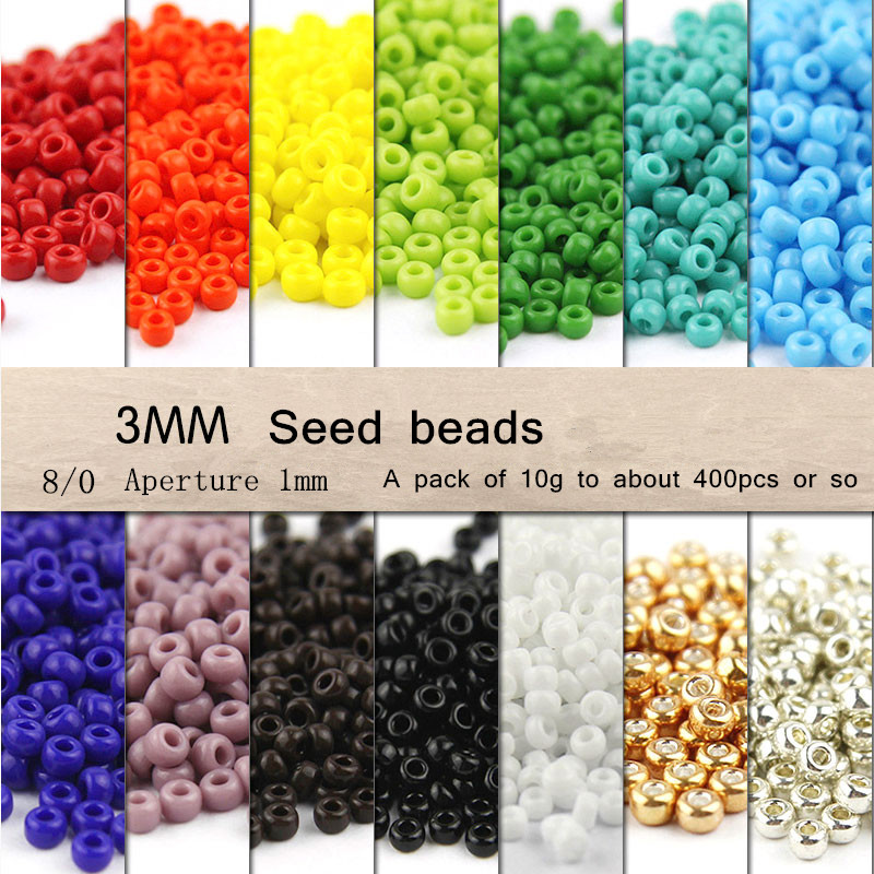 Seed beads 3mm 400pcs/handmade DIY round glass spacer beads wholesale high  quality jewelry making,Japanese Lampwork glass beads - Price history &  Review, AliExpress Seller - PINJEAS Jewelry