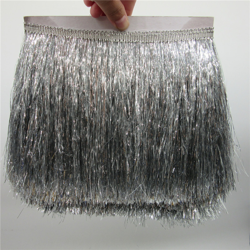20CM Long Polyester Sequins Tassel Fringe Lace  Dress Stage Garment  Accessories 