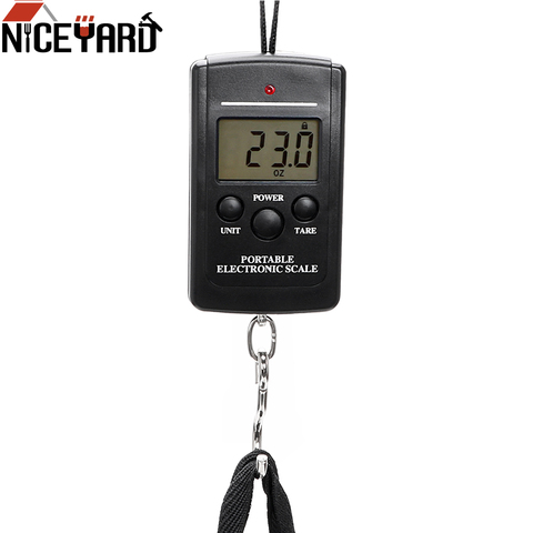 NICEYARD 40kg/88lb Portable Travel Luggage Scale Mini LCD Display Weighting Digital Fishing Scale Electronic Hook ► Photo 1/6