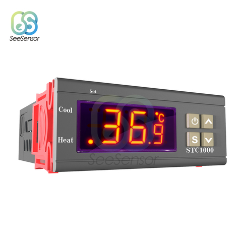 Digital Temperature Controller Thermostat Thermoregulator Incubator Relay LED 10A Heating Cooling STC-1000 STC 1000 12V 220V ► Photo 1/6