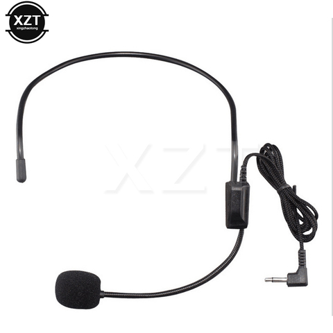 3.5MM Jack Wired Microphone Headset Studio Conference Guide Condenser Mic For Loudspeaker Tour Guide Teaching Lecture Portable ► Photo 1/4