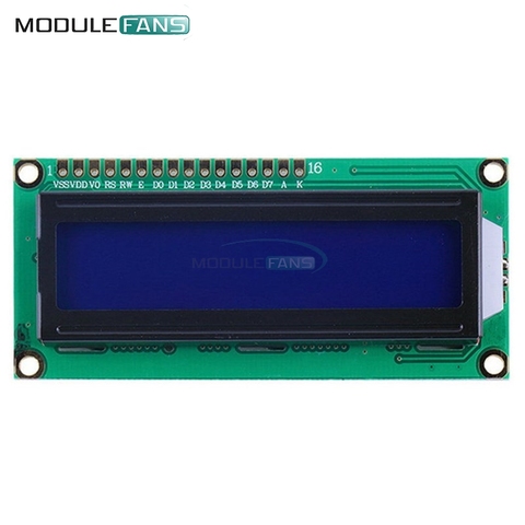 LCD1602 1602 Module Blue Screen 16x2 Character LCD Display Module HD44780 Controller Blue Blacklight ► Photo 1/5
