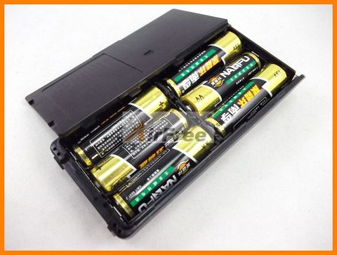 Battery Case BP-208 for Icom IC-V8 IC-V82 IC-U82 IC-A24 IC-A6 IC-T3H IC-F3GT IC-F3GS IC-F4GT IC-F4GS IC-F11 IC-F21 AA size ► Photo 1/1