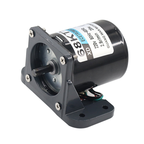 Improved Model 68KTYZ AC Synchronous Motor with Bracket 28W 220v 2.5 rpm-110 rpm Micro Geared Motor Permanent Magnet Motor ► Photo 1/1