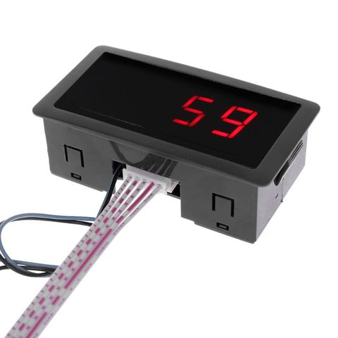 Digital Counter DC LED 4 Digit 0-9999 Up/Down Plus/Minus Panel Counter Meter with Cable qiang ► Photo 1/6