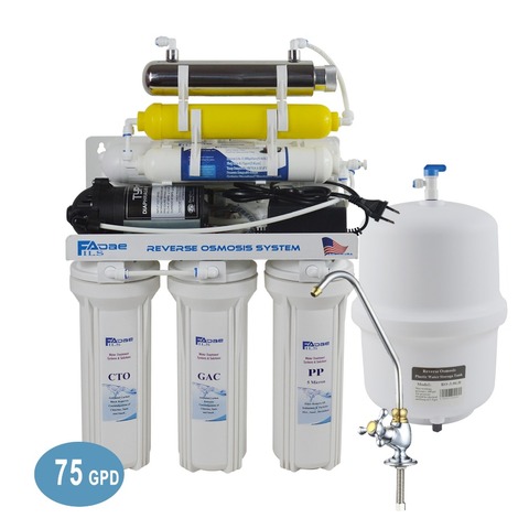 7-Stage Under Sink Ultraviolet Reverse Osmosis Drinking Water Filter System with Remineralization Filter -75GPD//220-240V ► Photo 1/1