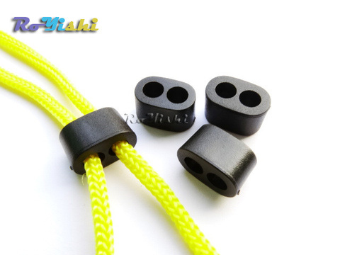10pcs 4.5mm 2 Holes Rope connecter Slider Clip Cord End Lock stopper For Sportswear Garment Backpack Accessories ► Photo 1/3