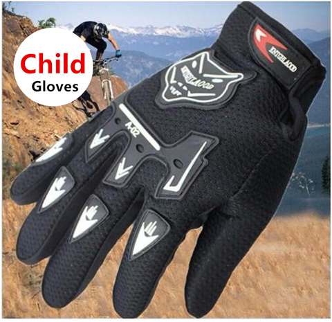 Kids Summer Full Finger Motorcycle Gloves Child Moto Luvas Motocross Leather Motorbike Guantes Children Racing Moto Gloves ► Photo 1/1