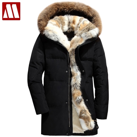 2022 winter down coat men thick fur liner warm men's down jackets S-5XL size winter man hooded parka wellensteyn snow duck coats ► Photo 1/6