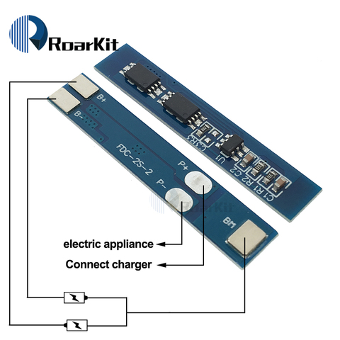 2S 3A Li-ion Lithium Battery 7.4v 8.4V 18650 Charger Protection Board bms pcm for li-ion lipo battery cell pack ► Photo 1/6