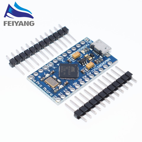 Pro Micro ATmega32U4 5V 16MHz Replace ATmega328 For arduino Pro Mini With 2 Row Pin Header For Leonardo Mini Usb Interface ► Photo 1/2