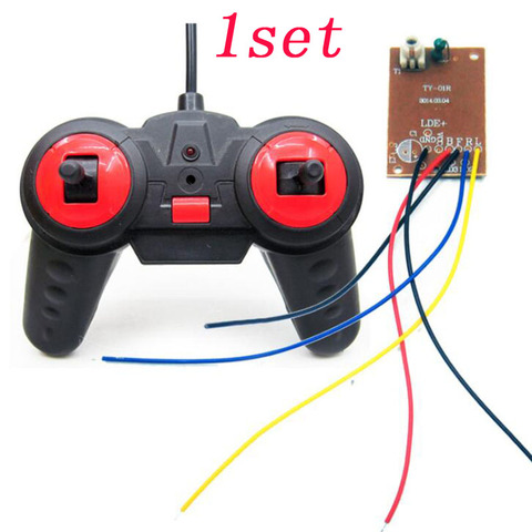 DIY Remote Control Cars 4CH 27MHZ 49MHZ  Controller+Receiver Board Transmitter w/Indicator Light for Children Boys Toys ► Photo 1/5