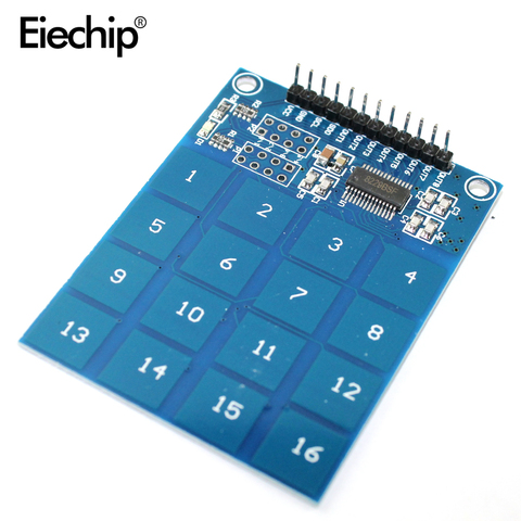 1pcs   16 Way XD-62B TTP229 Capacitive Touch Switch Digital Sensor Module Board Plate ► Photo 1/5