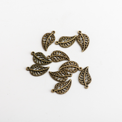 Small Leaf DIY Alloy Pendant For Crafts Charms Jewelry Findings & Components For Jewelry Making #JZ103 ► Photo 1/5