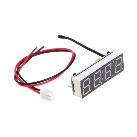 3 IN 12V 5-20V 3 In 1 Digital Led Electronic Clock Time+Temperature+Voltage For Car Electronic 40mmx13mm 30mA ► Photo 1/1