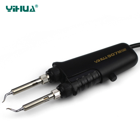 YIHUA 907M BGA Rework Staion SMD Soldering Iron SolderingTweezer High quality stainless steel metal heating core Double tweezers ► Photo 1/6