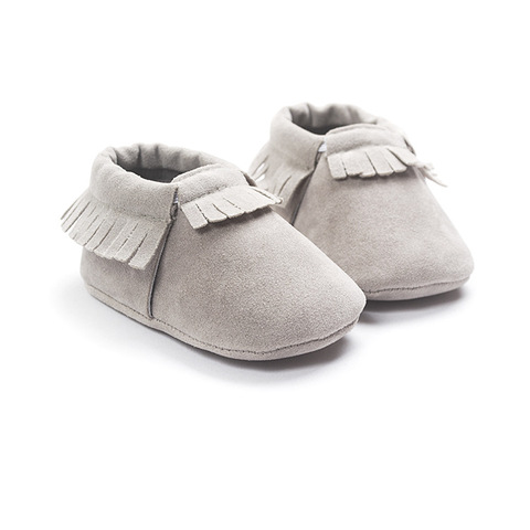 2022 PU Suede Leather Newborn Baby Moccasins Shoes Soft Soled Non-slip Crib First Walker ► Photo 1/6