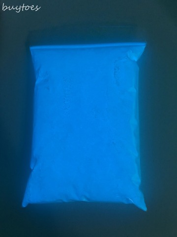Buytoes 50g/bag Glow dark blue Light phosphor Powder pigment Paint Coating Noctilucent Powder Glow in Dark Nail glitter Decor ► Photo 1/6