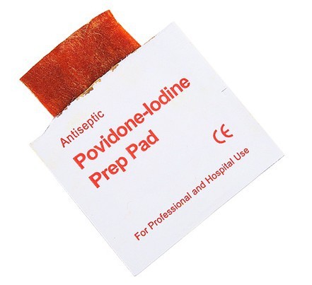 20 pcs First aid  Iodine tablets  Antiseptic Povidone-lodine Prep Pad for outdoor first-aid emergency Disinfectant wipe pads ► Photo 1/5