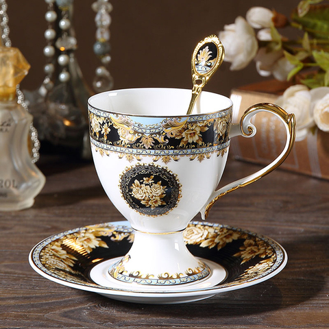 Luxury Europe Court Bone China coffee cup sets Creative Porcelain tea cup Afternoon tea party hotel home decor New Wedding Gifts ► Photo 1/5