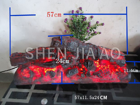 Simulation Charcoal Fake Firewood Decorative Ligh Charcoal Fire Flame Light Simulation Bonfire Resin Crafts Home Decorations 1PC ► Photo 1/6