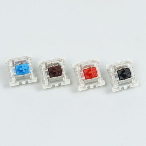 Outemu Switches mechanical keyboard black blue brown red key switch for CIY Sockets SMD 3pin Thin pins Compatible with MX switch ► Photo 1/5