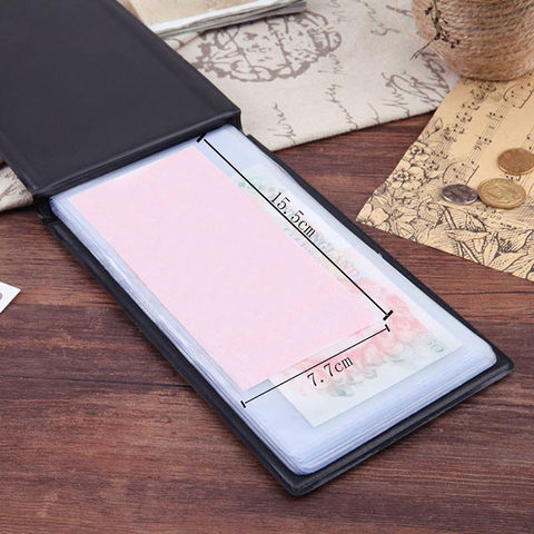 New Creative 20 Pages Money Albums For World Paper Money Album Holder Money Banknote Storage Case Paper Money Collector ► Photo 1/6