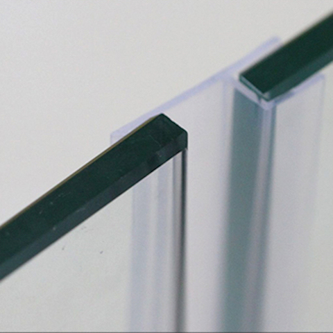 6 8 10 12mm Glass Seals Frameless Shower Door Window Balcony Screen Sealing Strip Weatherstrip Draft Stopper 1m Big h ► Photo 1/4