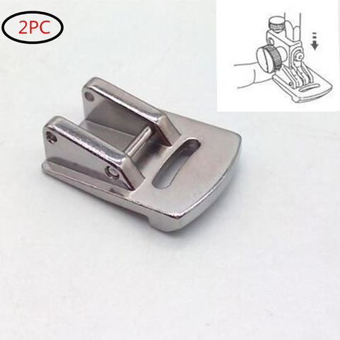 2PC Domestic Sewing Machine Parts Presser Foot #21009 Double Gathering Foot Snap on Foot costura 5BB5232 ► Photo 1/5
