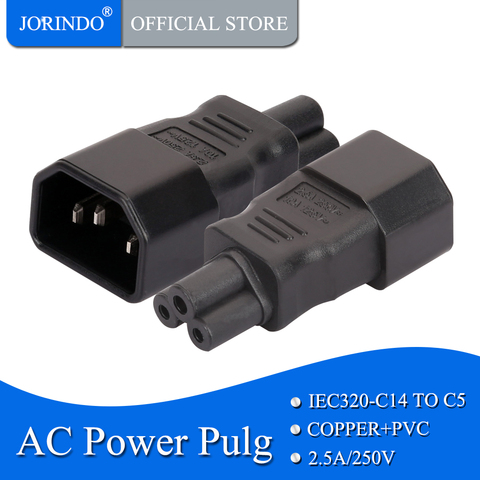JORINDO IEC 320 C14 to C5 , C5 to C14 AC adapter pdu UPS plug female Power adapter PLUG CONVERTER  Modification of power adapter ► Photo 1/6