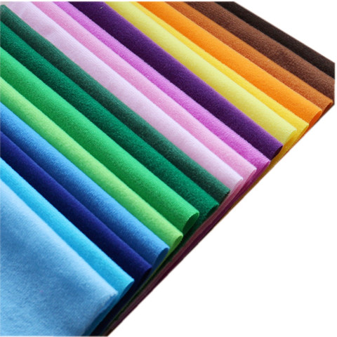 Solid Colors Polyester Loop Fleece Fabric Brushed Velboa Velvet Knit for Patchwork Sewing Plush Felt Cloth DIY Stuff Toy Fabric ► Photo 1/1