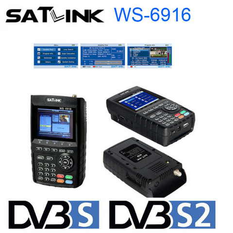 satfinder dvb s2 Satlink WS-6916 DVB-S2 Satellite Finder Satellite meter MPEG-2/MPEG-4 Satlink WS 6916 ► Photo 1/6