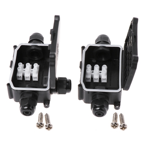 2/3Way IP66 Outdoor Waterproof Cable Connector Junction Box With Terminal 450V ► Photo 1/6
