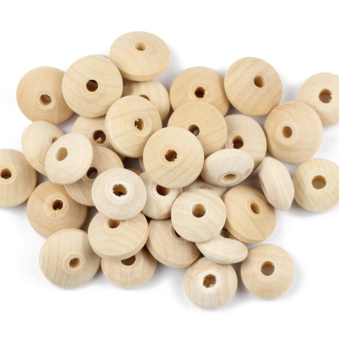 JHNBY DIY Round Spacer Wood Beads Eco-Friendly Natural Color Wooden Beads for Jewelry necklace bracelets Making Findings toys ► Photo 1/6