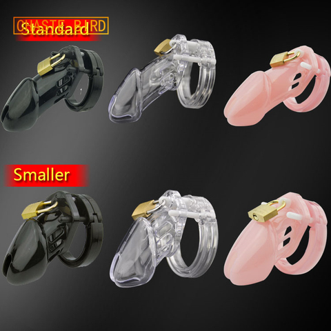 CHASTE BIRD Small/Standard Male Chastity Device Cock Cage With 5 Size Rings Brass Lock Locking Number Tags Sex Toys CB6000 A153 ► Photo 1/6