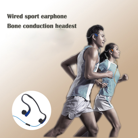 Bone Conduction Headsets Wired Earphone Outdoor Sports Headphones Noise Reduction Hands-free with Mic for Smart Headset Stereo  ► Photo 1/1