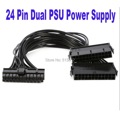 24Pin Power Supply Synchronizer Male to Female ATX Mining 30cm 24 Pin Dual PSU Extension Cable for Computer Adaptor for Mining ► Photo 1/4