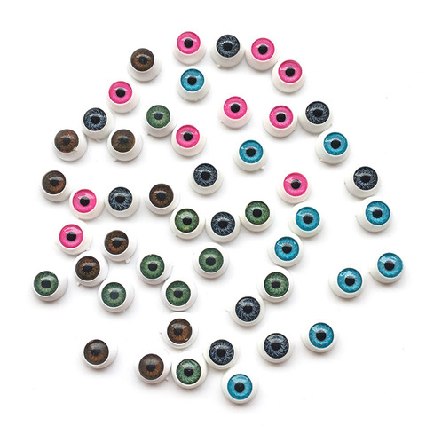 20pcs/lot 12mm Doll Eyeballs Round Acrylic Eyes for DIY Doll Bear Crafts Mix Color Plastic Dolls EyeBall Eye Accessories ► Photo 1/6